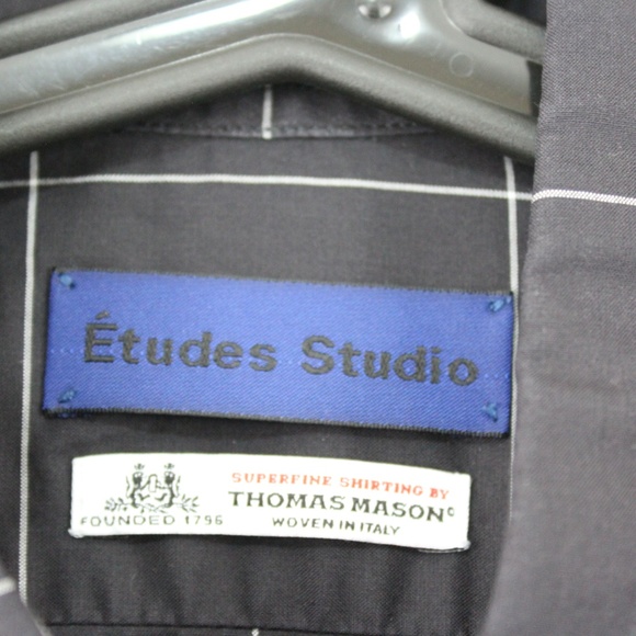 Estudes Studio Thomas Mason Button Up Shirt D417 - Picture 2 of 5